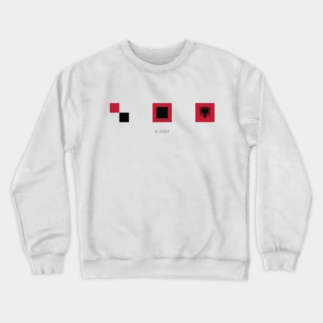 ALBANIA ABSTRACT Crewneck Sweatshirt by Swtch